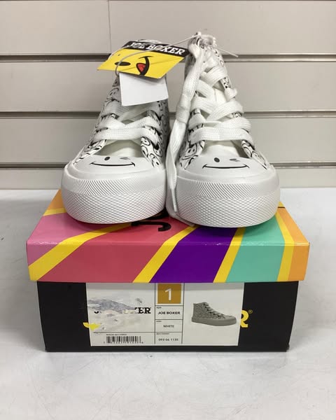 Joe Boxer Kids' Sneakers, Size 1, Color White