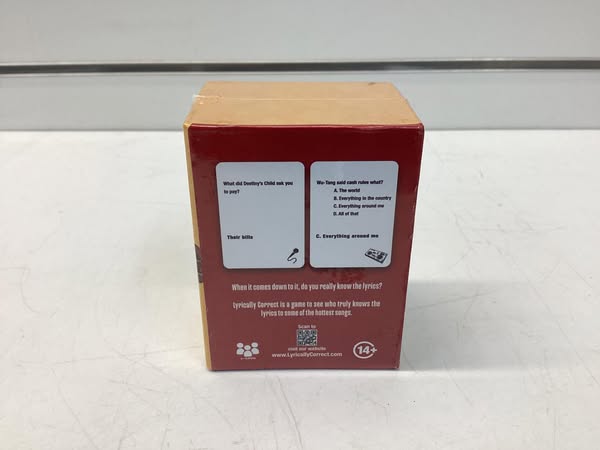 Lyrically Correct Card Game