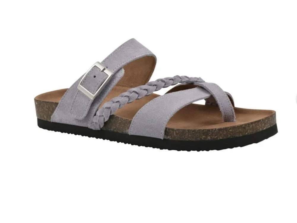 Mountain Sole Women's Leather Footbed Sandal Size 9