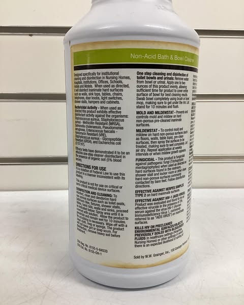 Tough Guy Toilet Bowl Cleaner, 32 oz. Bottle, Unscented Liquid, Ready To Use