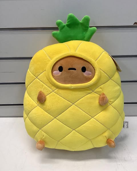 Smoko 12" Pineapple Tayto Deluxe Plush: Polyester Stuffed Animal Toy