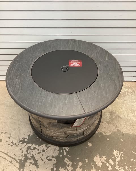 Bond 36-in W 50000 Maximum BTUs Composite Round Portable Liquid propane Fire pit