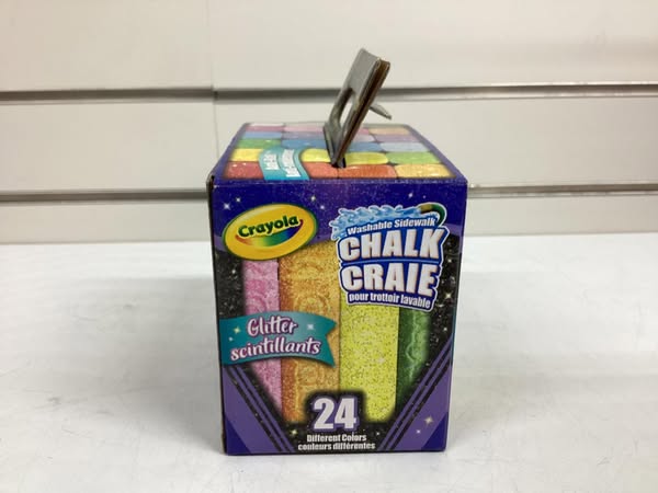 Crayola Glitter Sidewalk Chalk 24 Count