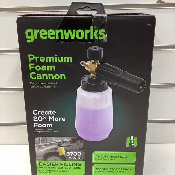 Greenworks 3700-PSI 1/4-in Foam Cannon