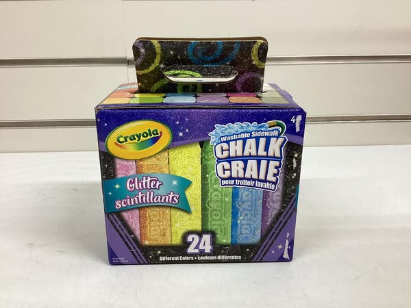 Crayola Glitter Sidewalk Chalk 24 Count