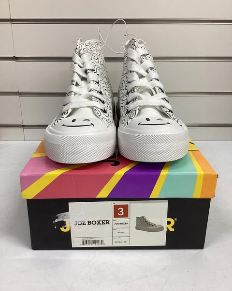 Joe Boxer Kids' Sneakers, Size 3, Color White