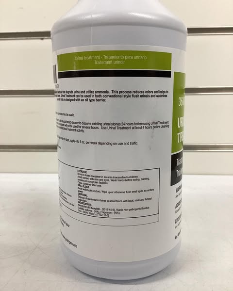 Tough Guy Urinal Cleaner, 1 qt. Cleaner Container Size, Bottle Cleaner Container Type, Bubblegum Fragrance, 32 oz