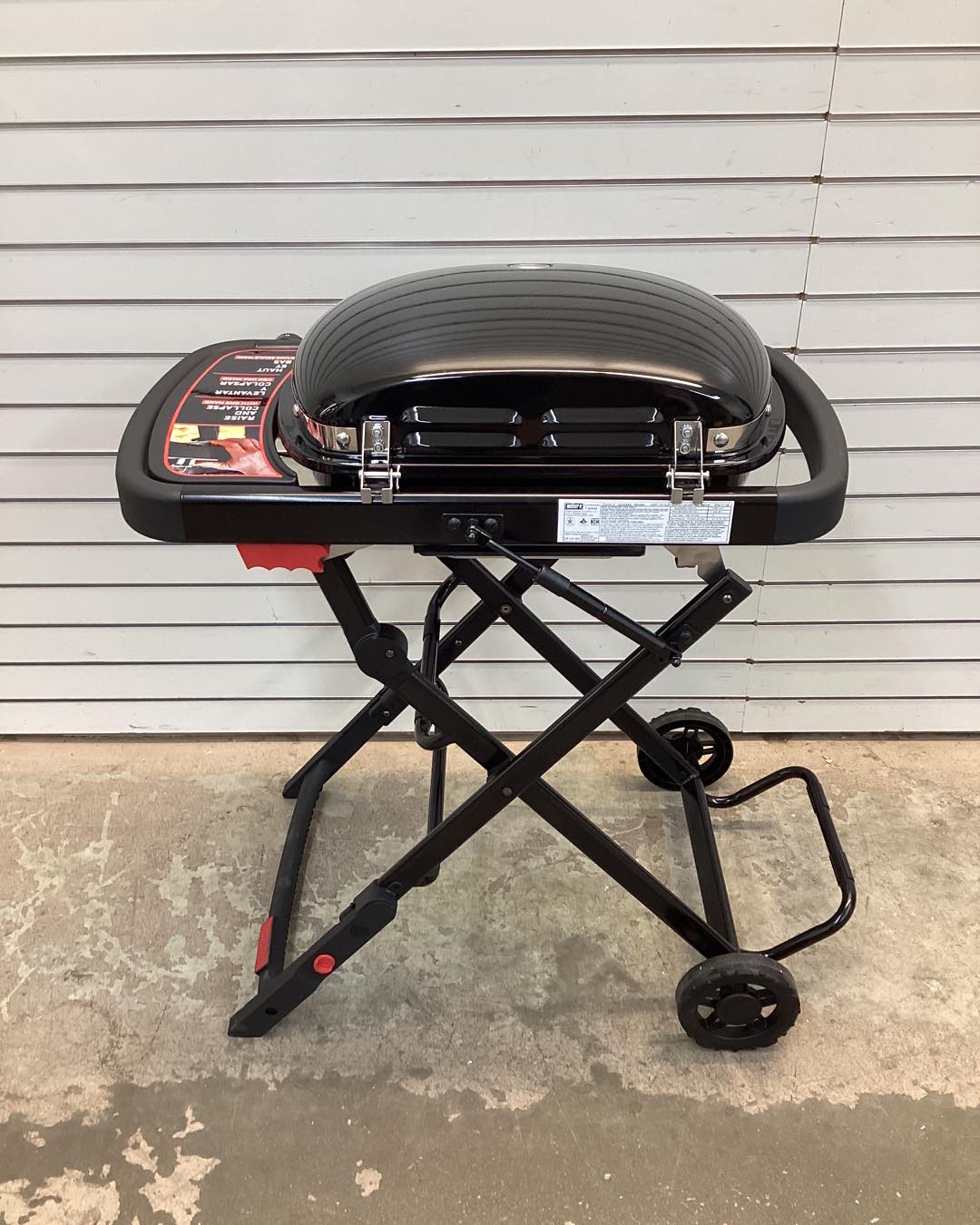 Weber Traveler Compact Portable Propane Gas Grill in Black