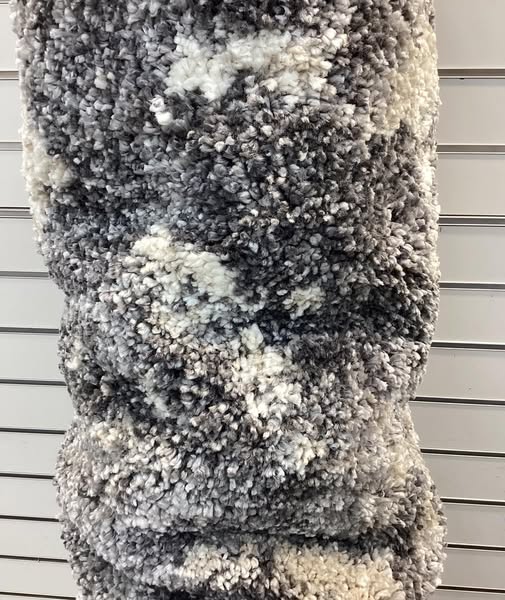 Drexel Lenox Shag Area Rug, 7’10” x 10’, Color Beige/Grey