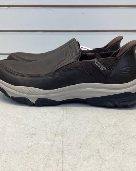 Skechers Men's Hands Free Swift Fit Sneaker, Size 12, Color Brown