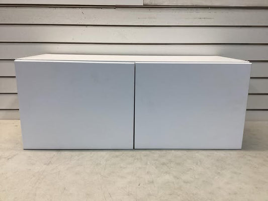 Hampton Bay Courtland 30 in. W x 12 in. D x 12 in. H Assembled Shaker Wall Bridge Kitchen Cabinet in Polar White