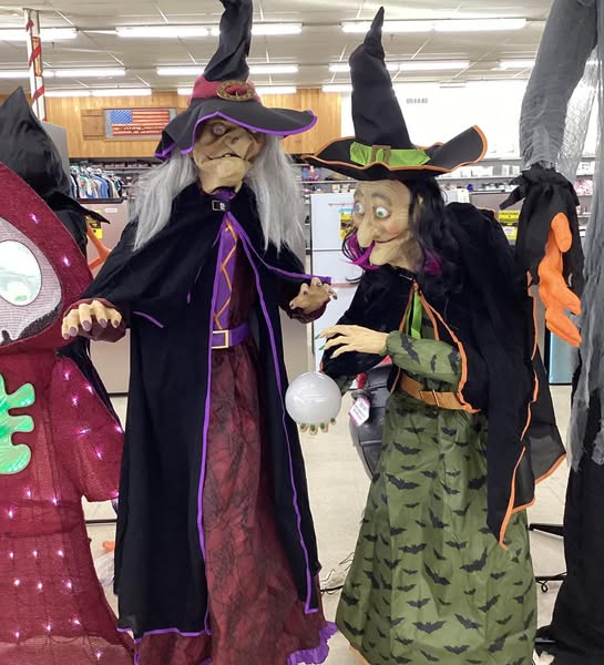 Member's Mark Pre-Lit Animated Crystal Ball Witches