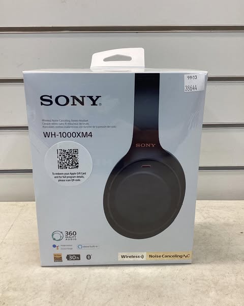 Sony WH1000XM4 Noise-Cancelling Over-the-Ear Wireless Bluetooth Headphones