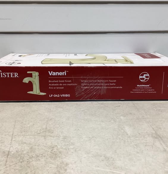 Pfister Vaneri Single Handle Single Hole Bathroom Faucet in Brushed Gold