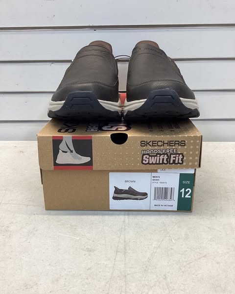 Skechers Men's Hands Free Swift Fit Sneaker, Size 12, Color Brown