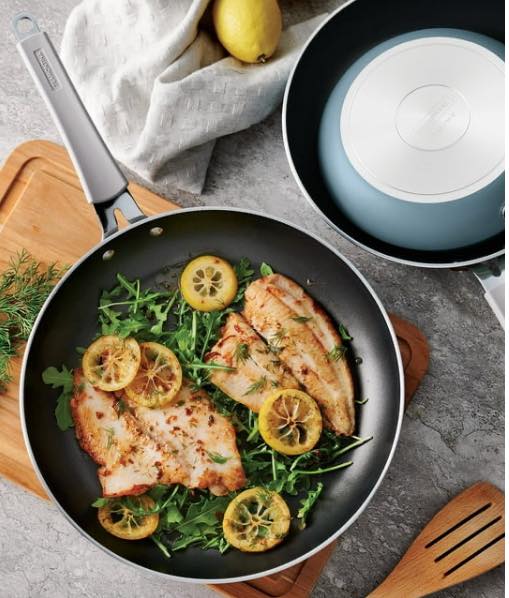 Tramontina 3-Pack Fry Pans with Nonstick Interior, Color Blueberry