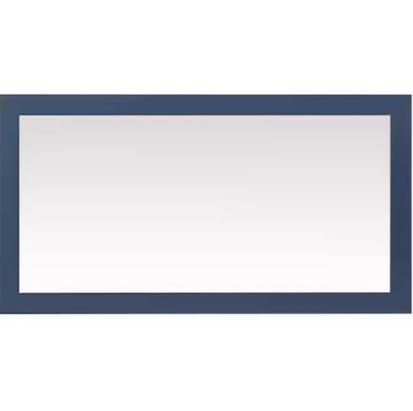 Sonoma 60 in. W x 32 in. H Rectangular Framed Wall Mount Bathroom Vanity Mirror in Midnight Blue
