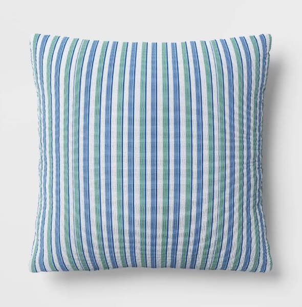 Room Essentials 17"x17" Reversible Square Outdoor Pillow