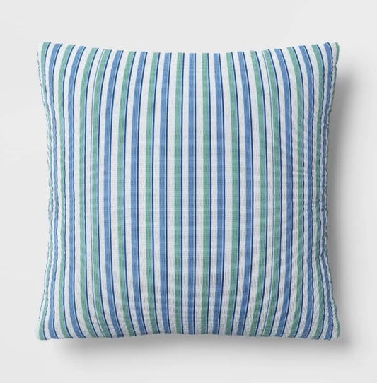 Room Essentials 17"x17" Reversible Square Outdoor Pillow