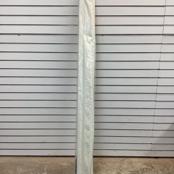 Ivory Cordless Blackout Energy-Efficient Cotton Roman Shade 64 in. W x 72 in. L