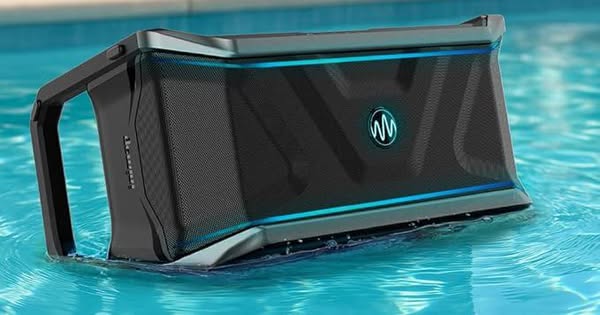 Floating Pool Party Bluetooth Speaker by Gemini – Premium 300W Waterproof, 270° Surround Sound, 24Hr Battery, Links 50+ Speakers, Party Lights, Mic/Guitar, Cup Holders
