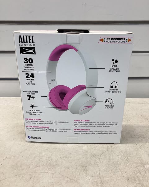 Altec Lansing 2-In-1 Active Noise Canceling Kid Safe Headphones