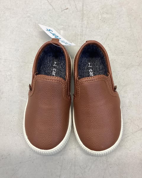 Carter's Toddler Boys Slip-On Shoe, Size 7T, Color Brown