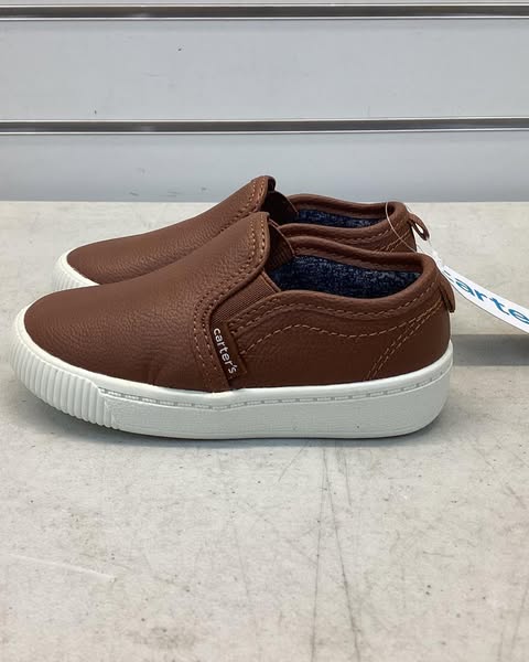Carter's Toddler Boys Slip-On Shoe, Size 7T, Color Brown