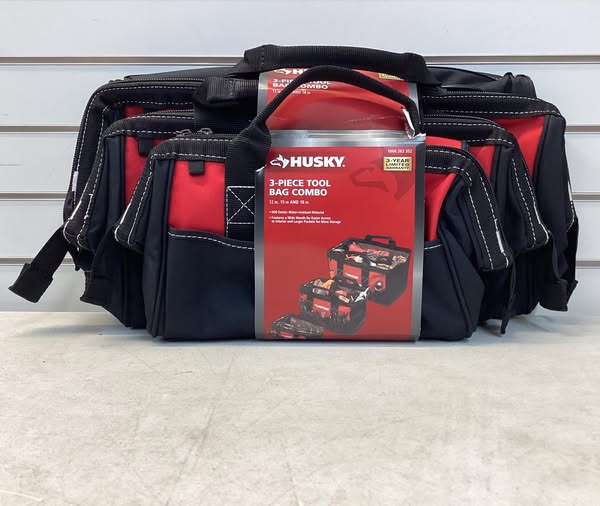 Husky 18 in., 15 in. and 12 in. Tool Bag Combo