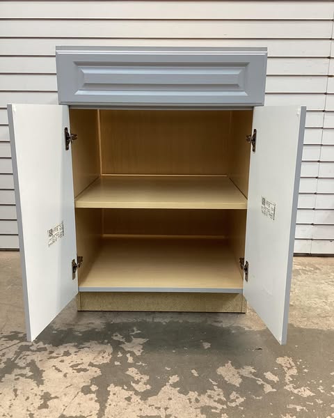 Hampton Bay Avondale 24 in. W x 24 in. D x 34.5 in. H Plywood Shaker Base Kitchen Cabinet in Dove Grey