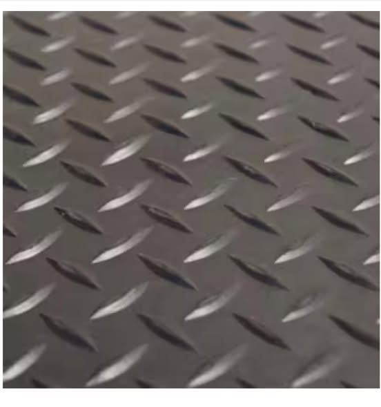 Rhino Anti-Fatigue Mats Black 2 ft. x 8 ft. x 9/16 in. Diamond Plate Anti-Fatigue Mat