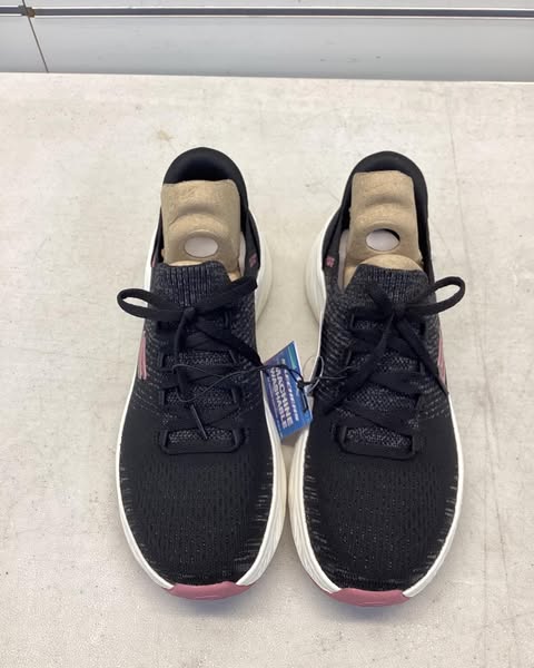 Skechers Women's Hands Free Swift Fit Stretch Knit Sneaker, Size 7.5, Color Black