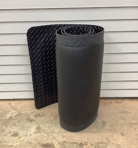 Rhino Anti-Fatigue Mats Black 2 ft. x 8 ft. x 9/16 in. Diamond Plate Anti-Fatigue Mat