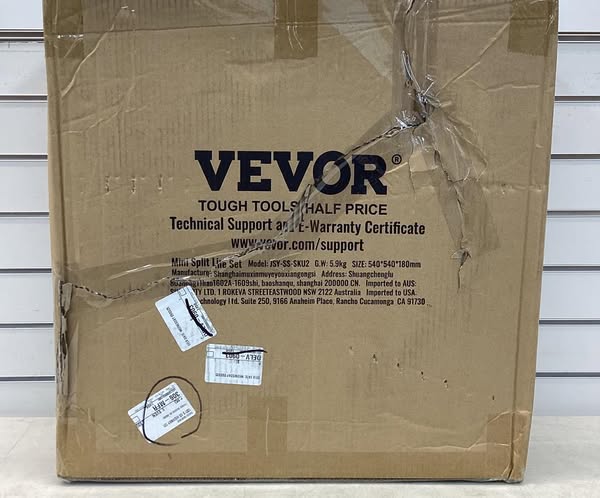 VEVOR 50 ft. Mini Split Line Set 1/4 in. 3/8 in. O.D Copper Pipes Tubing and Triple-Layer Insulation for Air Conditioning