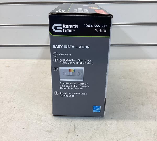 Commercial Electric Premium Series 6 in. LED, 2-Level Lumen Select, Ultraslim Canless Recessed Light, Adjustable CCT (4-Pack)