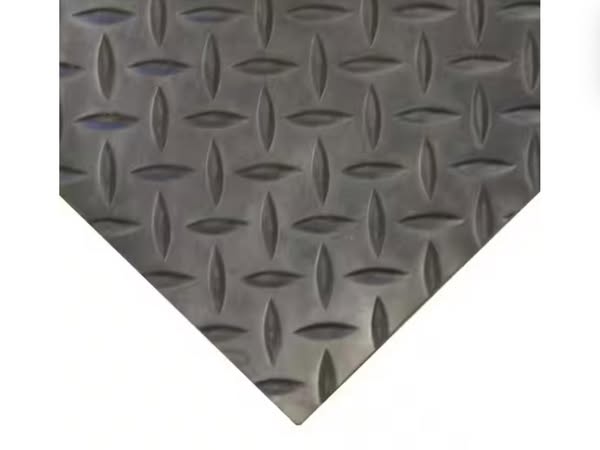 Rhino Anti-Fatigue Mats Black 2 ft. x 4 ft. x 9/16 in. Diamond Plate Anti-Fatigue Mat