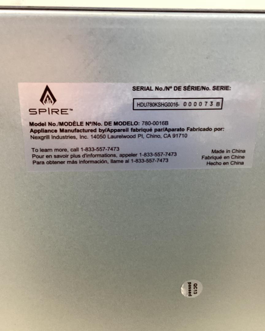 SPIRE Outdoor Kitchen 18 in. Built-In Grill Cabinet Double Drawer Access Drawer Unit