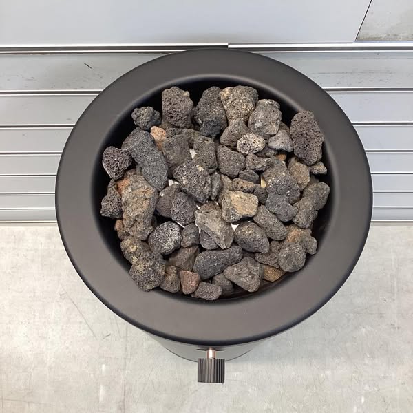 22" Round Metal Outdoor Column Fire Pit - Threshold
