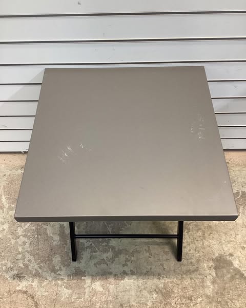 Henning Folding Patio Accent Table Brown - Threshold