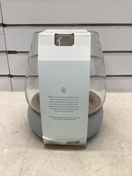 Terrarium-Round Glass with Cement Base Indoor Outdoor Terrarium - Threshold