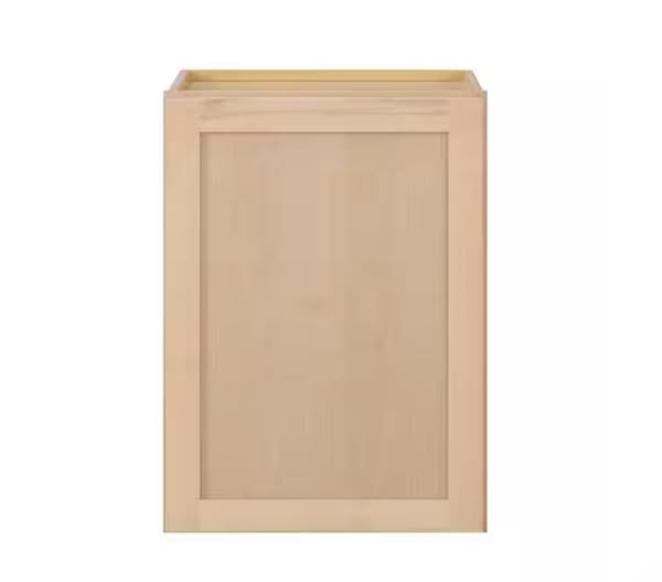 Hampton Bay 21 in. W x 12 in. D x 30 in. H Ready to Assemble Wall Kitchen Cabinet in Unfinished with CLICKREADY Technology