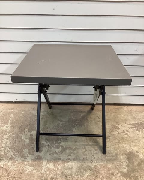Henning Folding Patio Accent Table Brown - Threshold