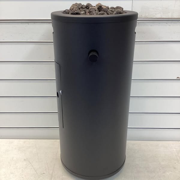 22" Round Metal Outdoor Column Fire Pit - Threshold