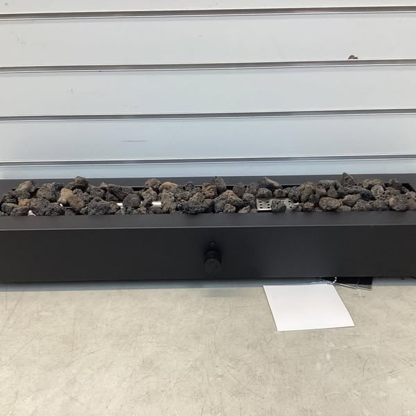 28" Outdoor Tabletop Fireplace Black - Threshold