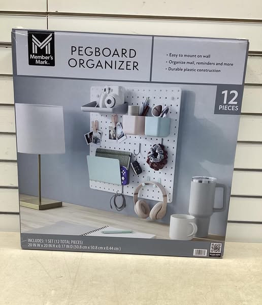 Member's Mark Pegboard Organizer, 12-Piece Set