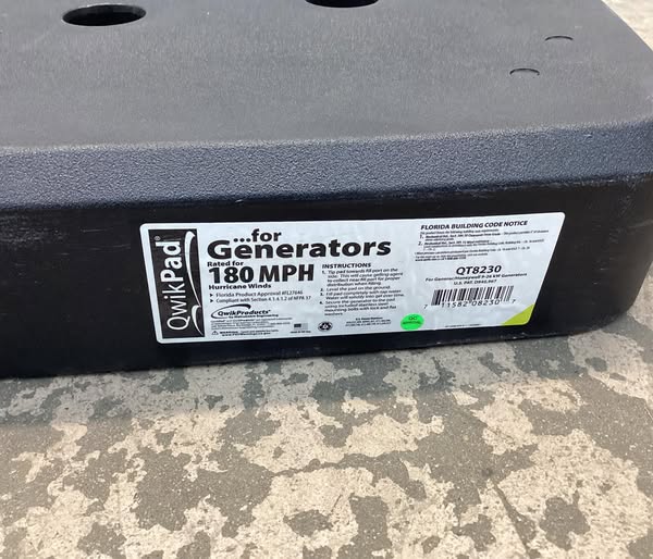 QwikPad Generator Mounting Pad