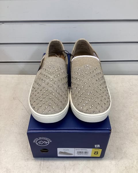 White Mountain Women's Bling Sneaker Size 8