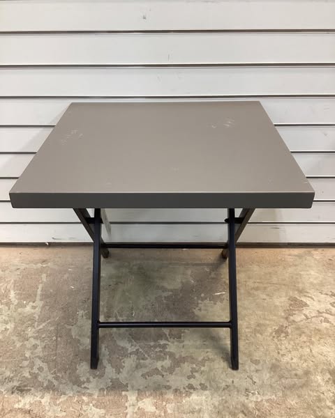 Henning Folding Patio Accent Table Brown - Threshold