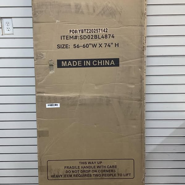 Peorsily 44 in.-48 in. W x 74 in. H Sliding Frameless Shower Door