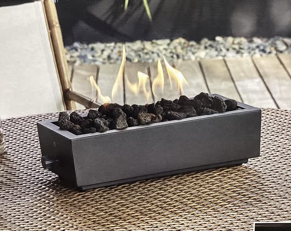 Two Harbors 14" Patio Tabletop Fireplace Black - Threshold